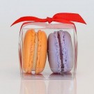 Clear  2 macaron boxes High Quality Material