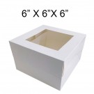 20 units of Window Cake Boxes - 6" x 6" x 6" 