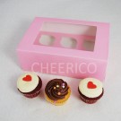 6  Window Pink Cupcake Box($2.00/pc x 25 units)
