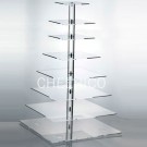 10 Tier Maypole Acrylic Square Cupcake Stand Tower 