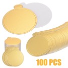 Mini Round Gold With Tab Cake Board 8 Cm 100units